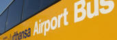 mit den Lufthansa Bus zum Flughafen